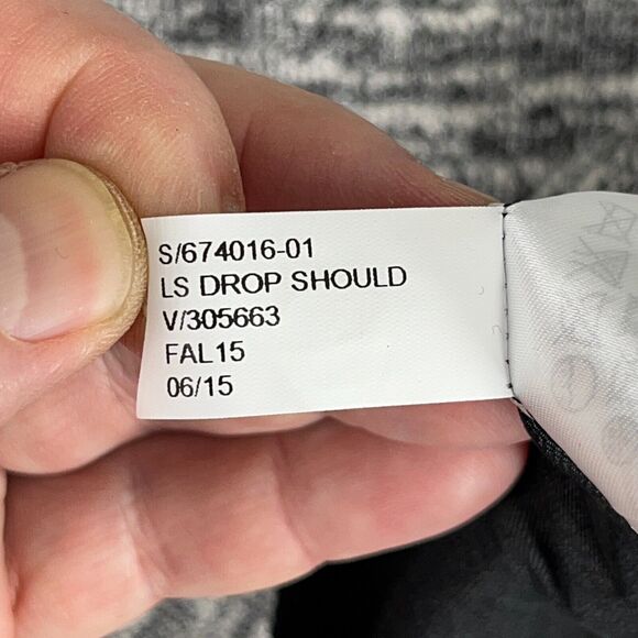 Banana Republic Dress Womens Small Gray LongSleeve Drop Shoulder Knee Length - Picture 5 of 9